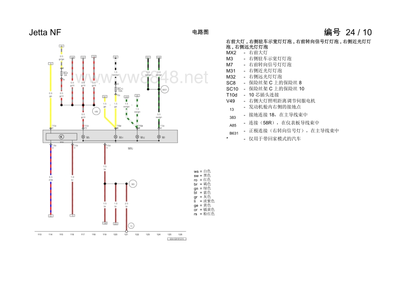 2017年一汽大众捷达维修电路图完整版