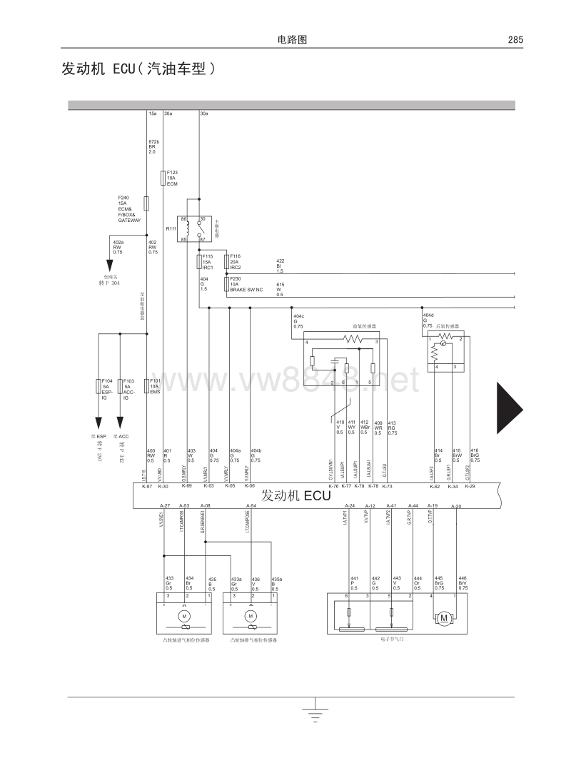 2017年长城哈弗h8电路图 02 发动机 ecu