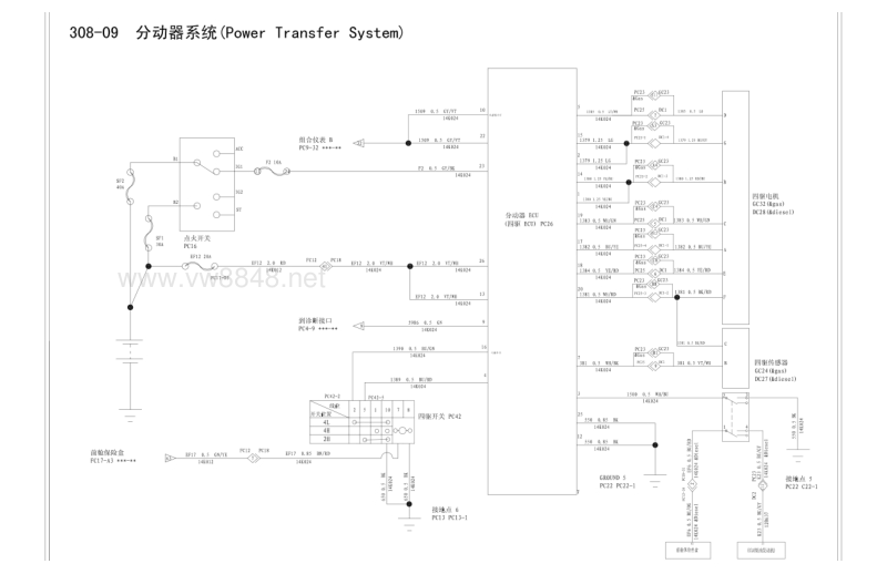 2012年江铃域虎2.4电路图 线路原理图