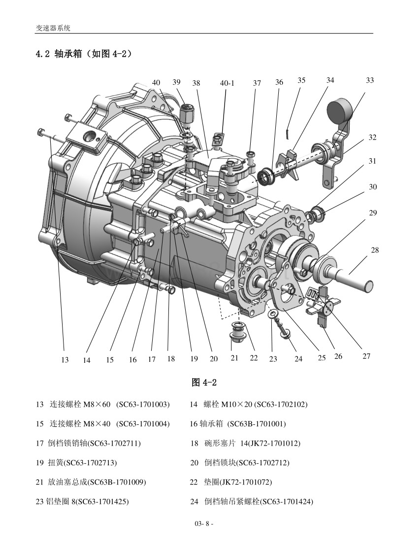 2014年风行菱智m3v3维修手册 03-变速器系统