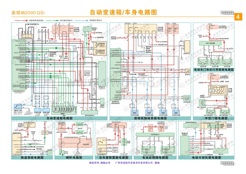 大众桑塔纳2000电路图