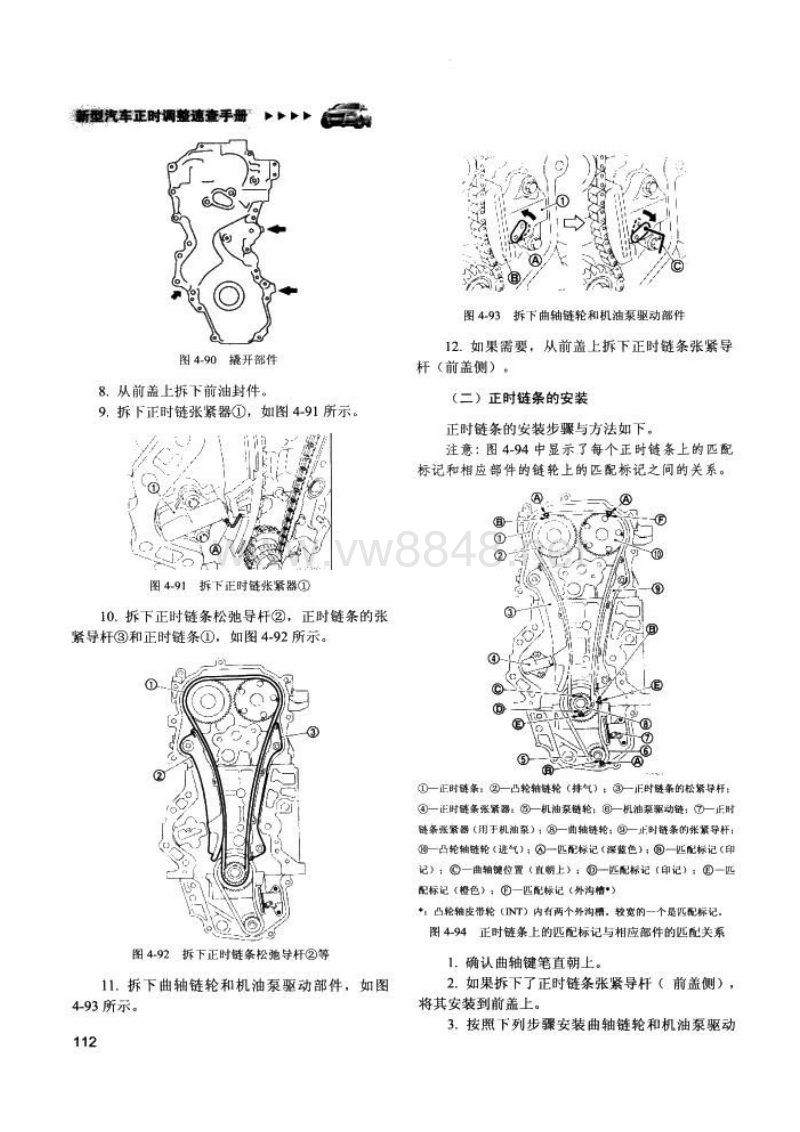 东风日产骏逸mr18de和mr20de发动机正时调整