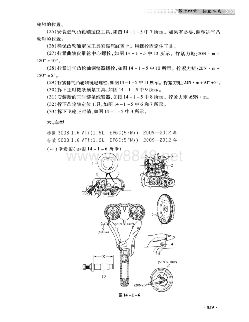 标志车系发动机正时安装调整手册