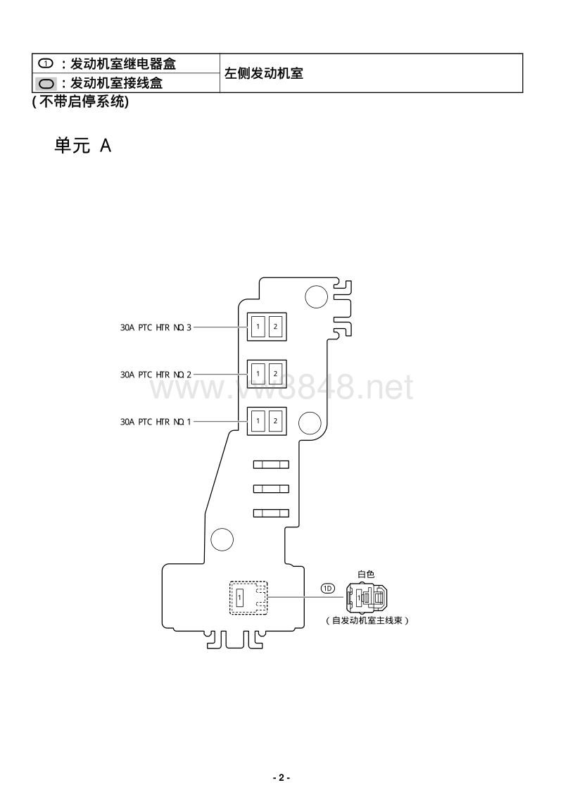 2017年卡罗拉雷凌保险丝继电器原件位置图