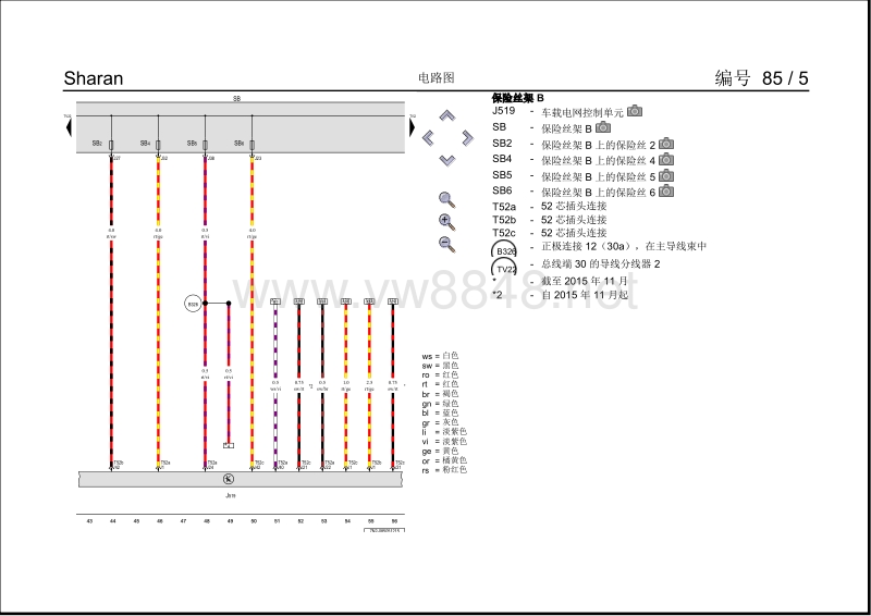 2010大众夏朗保险丝配置2015电路图